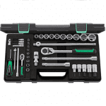 Socket set 1/4; 1/2 inch square drive 38-piece 630016