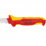 Cable stripping knife VDE insulated, hooked blade 728120