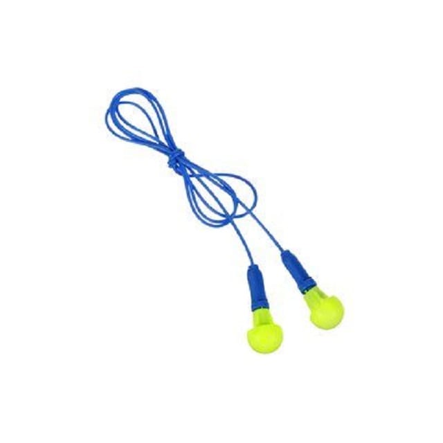 3M E-A-R Push-Ins Earplugs 318-1001, Corded, Poly Bag, 400 Pair/Case