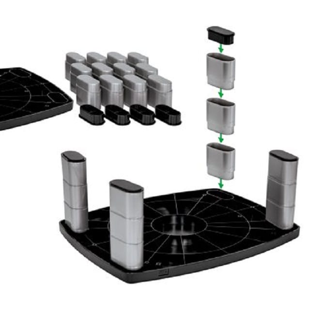 3M Adjustable Monitor Stand, MS80B